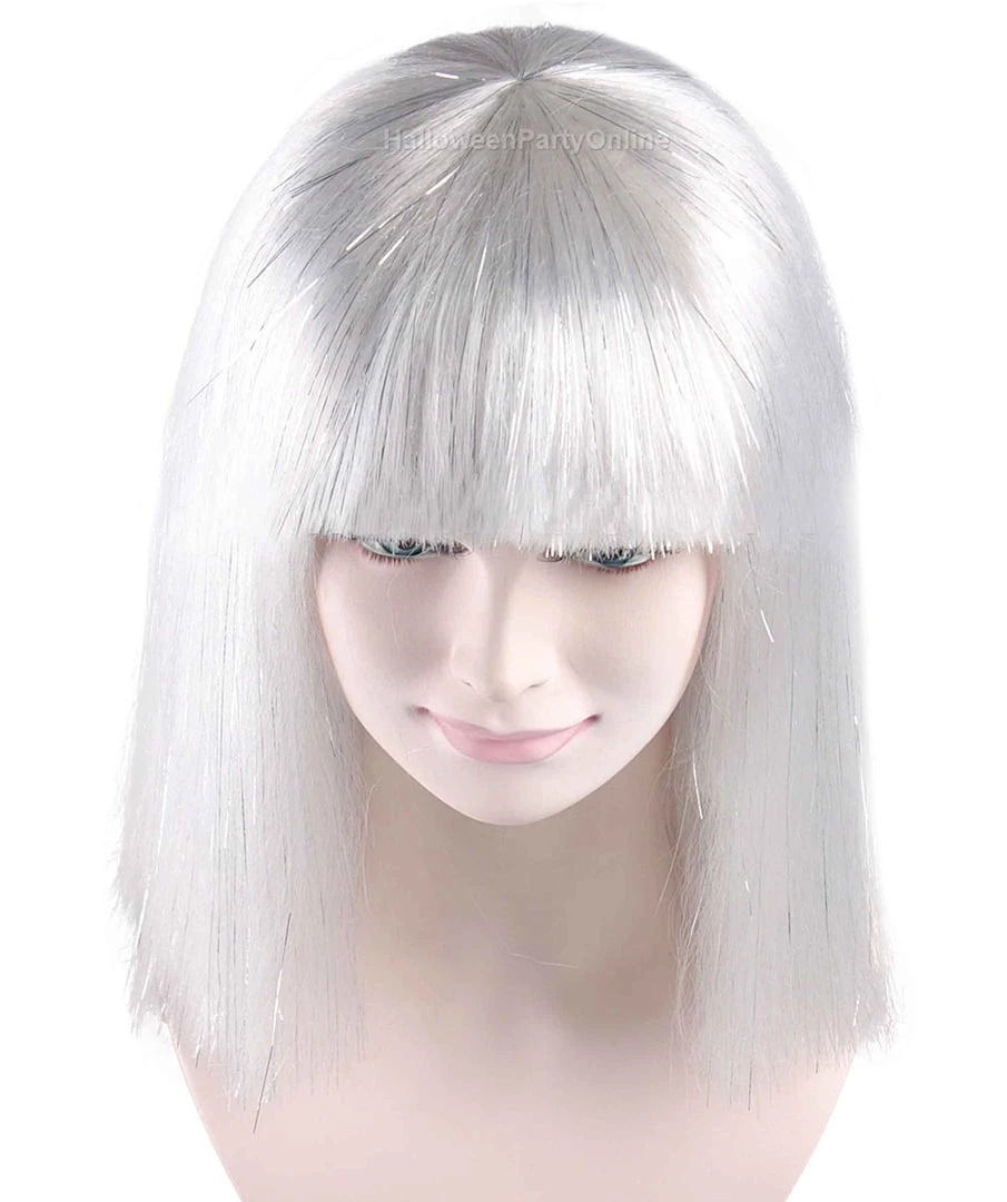 HPO Men's White Witch Adult Womens Wig | Horror Character Cosplay Halloween Wig | Premium Breathable Capless Cap 7 HPO Men's White Witch Adult Womens Wig | Horror Character Cosplay Halloween Wig | Premium Breathable Capless Cap