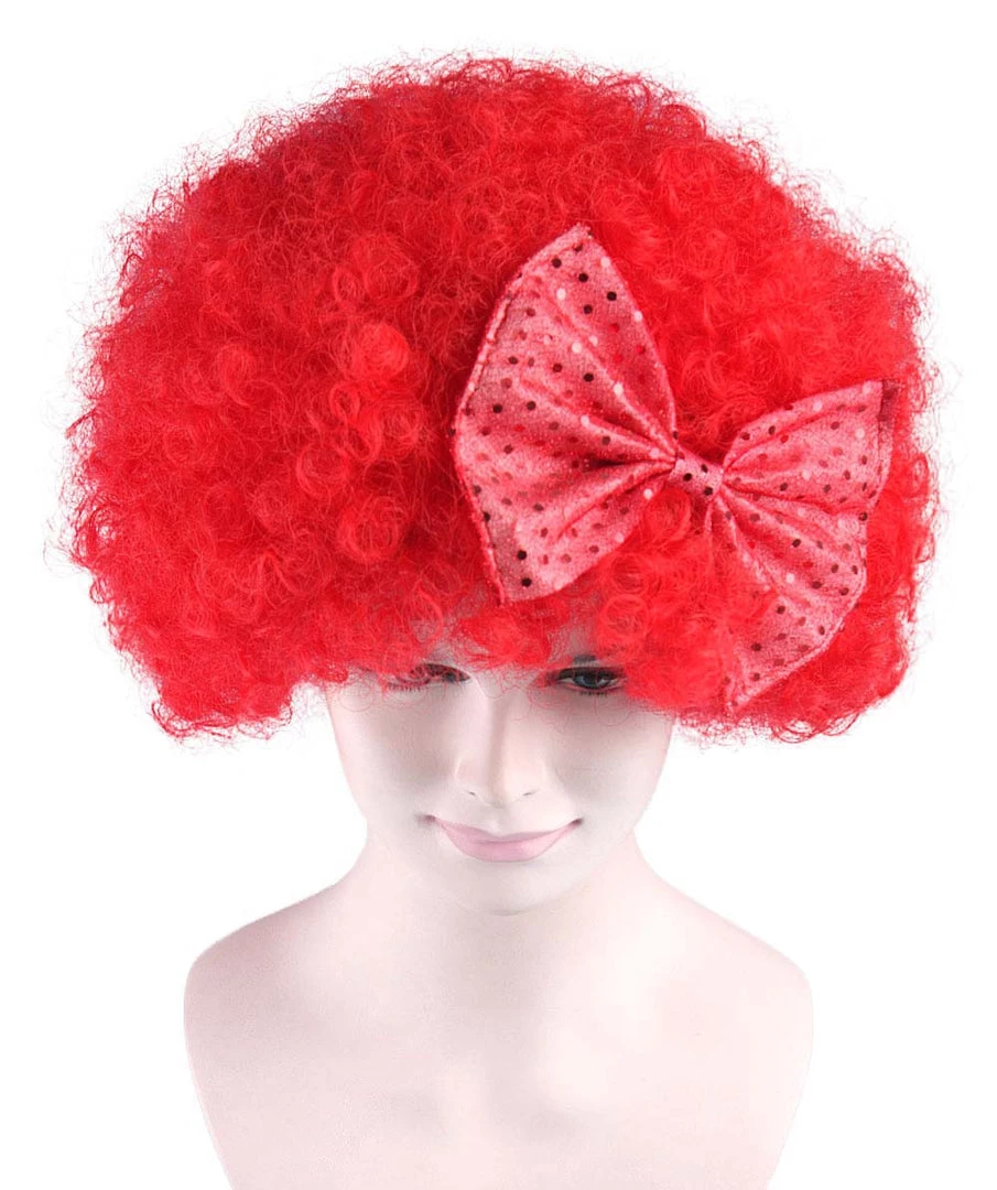 HPO Men's Red Butterfly Womens Wig | Super Size Jumbo Afro Character Cosplay Halloween Wig | Premium Breathable Capless Cap 7 HPO Men's Red Butterfly Womens Wig | Super Size Jumbo Afro Character Cosplay Halloween Wig | Premium Breathable Capless Cap