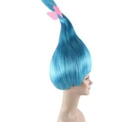 HPO Unisex Dwarf Wig | Tall Blue Wig | Premium Breathable Capless Cap Women's