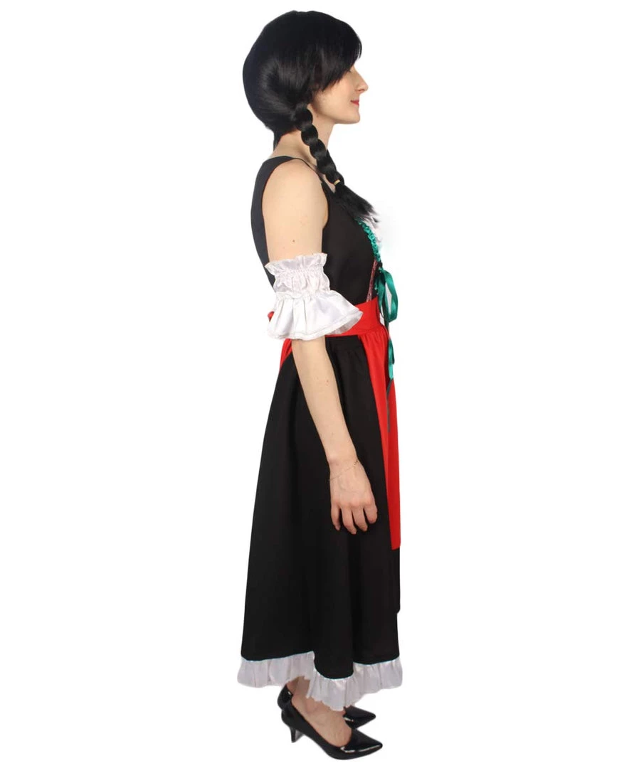 HPO Adult Women's Oktoberfest Fraulein Costume | Black & Red Halloween Costume 6 HPO Adult Women's Oktoberfest Fraulein Costume | Black & Red Halloween Costume