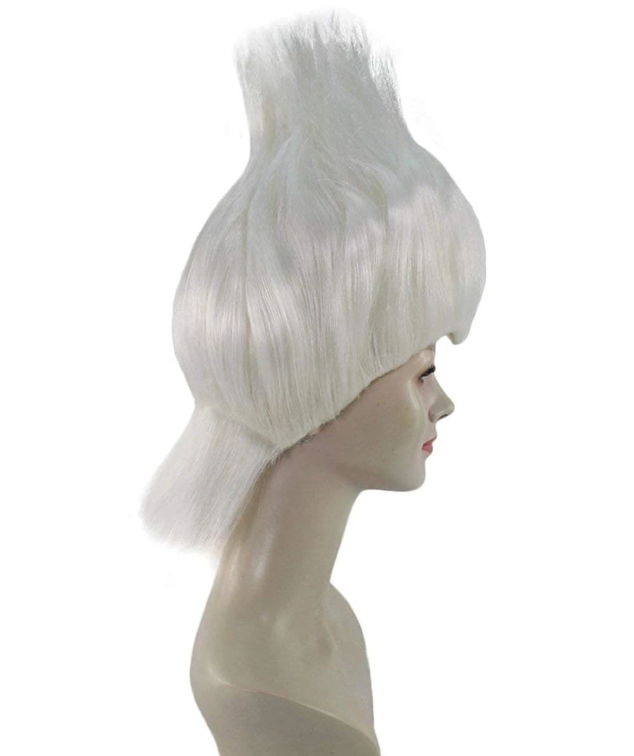 HPO Women's Womens Mermaid Witch Wig | White Storybook & Fairytale Wigs | Premium Breathable Capless Cap 5 HPO Women's Womens Mermaid Witch Wig | White Storybook & Fairytale Wigs | Premium Breathable Capless Cap