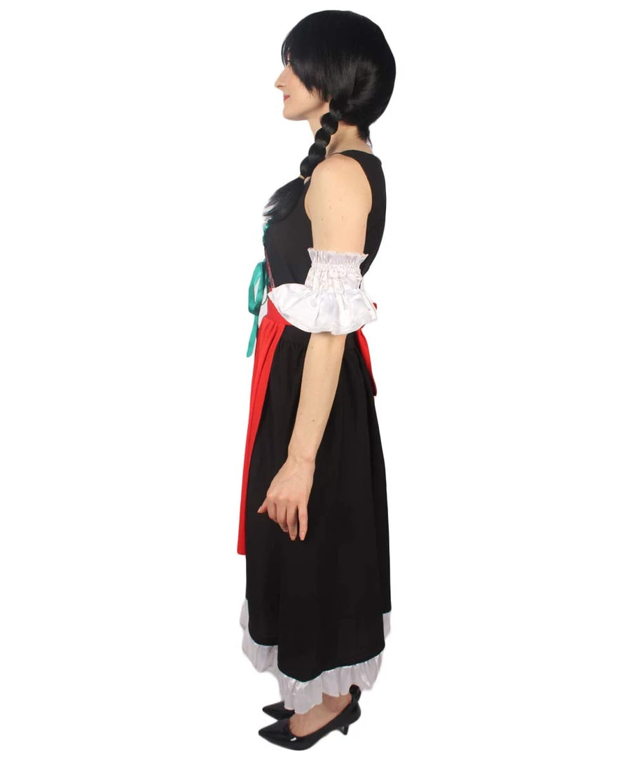 HPO Adult Women's Oktoberfest Fraulein Costume | Black & Red Halloween Costume 4 HPO Adult Women's Oktoberfest Fraulein Costume | Black & Red Halloween Costume