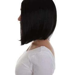 BC Natural Silk Bob | Women's Black Color Straight Shoulder Length Trendy Natural Silk Bob Wig 12 BC Natural Silk Bob | Women's Black Color Straight Shoulder Length Trendy Natural Silk Bob Wig