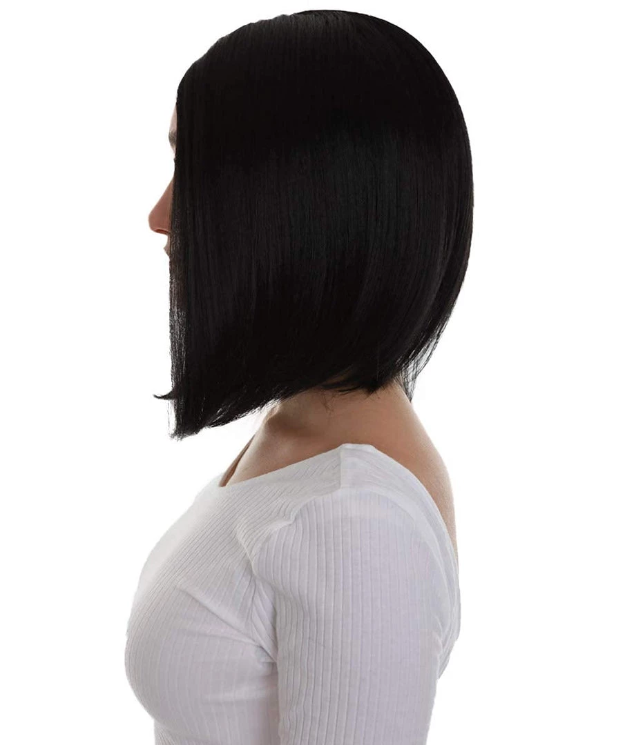 BC Natural Silk Bob | Women's Black Color Straight Shoulder Length Trendy Natural Silk Bob Wig 4 BC Natural Silk Bob | Women's Black Color Straight Shoulder Length Trendy Natural Silk Bob Wig