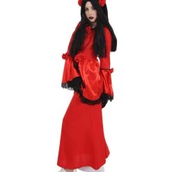 HPO Adult Women's Day Of The Dead Bride Costume | Red Cosplay Costume 12 HPO Adult Women's Day Of The Dead Bride Costume | Red Cosplay Costume