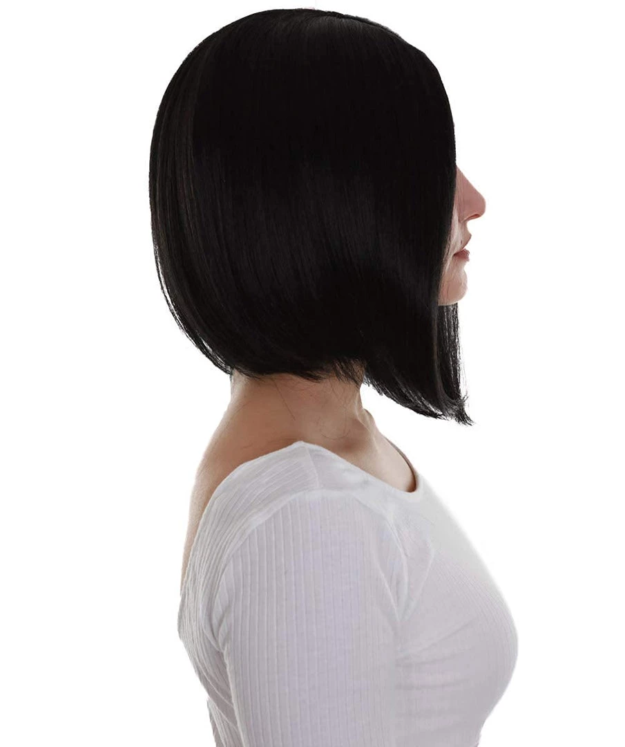 BC Natural Silk Bob | Women's Black Color Straight Shoulder Length Trendy Natural Silk Bob Wig 6 BC Natural Silk Bob | Women's Black Color Straight Shoulder Length Trendy Natural Silk Bob Wig