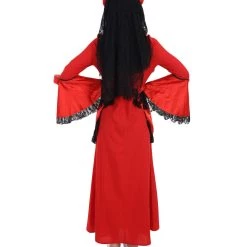 HPO Adult Women's Day Of The Dead Bride Costume | Red Cosplay Costume 13 HPO Adult Women's Day Of The Dead Bride Costume | Red Cosplay Costume