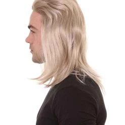 HPO Tiger Mens Mullet Wig | Blonde Retro Wig | Premium Breathable Capless Cap 11 HPO Tiger Mens Mullet Wig | Blonde Retro Wig | Premium Breathable Capless Cap