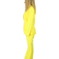 HPO Adult Women's Deluxe Party Suit Costume | Yellow Cosplay Costume