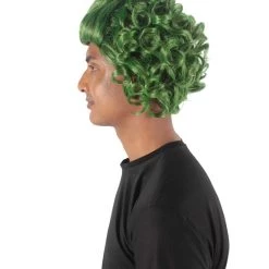 HPO Men's Green Mens Wig | Movie Cosplay Halloween Wig | Premium Breathable Capless Cap 11 HPO Men's Green Mens Wig | Movie Cosplay Halloween Wig | Premium Breathable Capless Cap