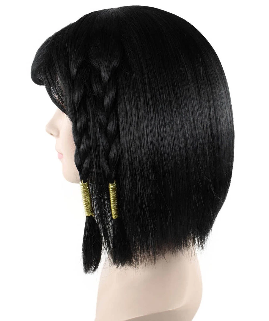 HPO Game Captain Womens Wig | Short Black Cosplay Wig | Premium Breathable Capless Cap 3 HPO Game Captain Womens Wig | Short Black Cosplay Wig | Premium Breathable Capless Cap