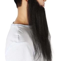 HPO Men's Long Beard Set | Black Cosplay Facial Hair