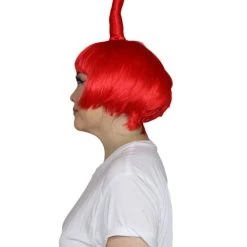 HPO Animation Creature Womens Wig | Red Sexy Cosplay Party Halloween Wig | Premium Breathable Capless Cap