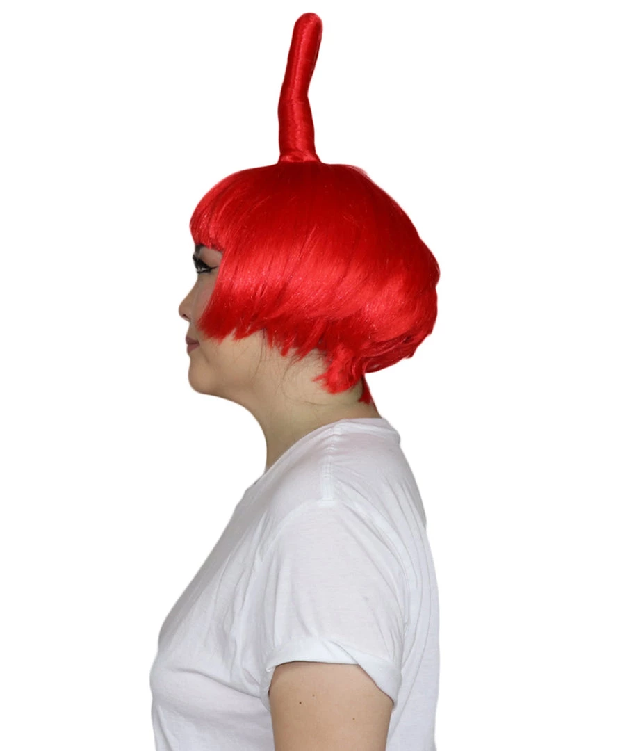 HPO Animation Creature Womens Wig | Red Sexy Cosplay Party Halloween Wig | Premium Breathable Capless Cap 2 HPO Animation Creature Womens Wig | Red Sexy Cosplay Party Halloween Wig | Premium Breathable Capless Cap