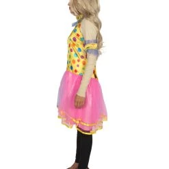 HPO Adult Women's Circus Clown Party Dress Costume | Multi Color Cosplay Costume