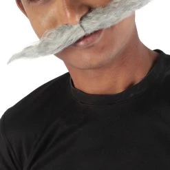 HPO Men's Doctor Eggman Robotnik Long Curly Mustache Multiple Color Options