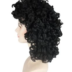 HPO Men's Womens Medium Curly Olympian Lady Wigs Collections | Cosplay Halloween Wigs | Premium Breathable Capless Cap