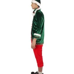 HPO Men's Deluxe Santa's Elf Costume | Holiday Costumes