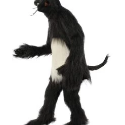 HPO White And Black Mouse Costume With Mask And Tail - Long Breathable Synthetic Fibers Bundle 11 HPO White And Black Mouse Costume With Mask And Tail - Long Breathable Synthetic Fibers Bundle