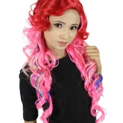 HPO Men's Red-Pink Womens Wig | Character Cosplay Halloween Wig | Premium Breathable Capless Cap 16 HPO Men's Red-Pink Womens Wig | Character Cosplay Halloween Wig | Premium Breathable Capless Cap