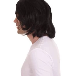 HPO Men's Shoulder Length Straight Snape Dark Arts Wig | Black Cosplay Wig | Premium Breathable Capless Cap 11 HPO Men's Shoulder Length Straight Snape Dark Arts Wig | Black Cosplay Wig | Premium Breathable Capless Cap