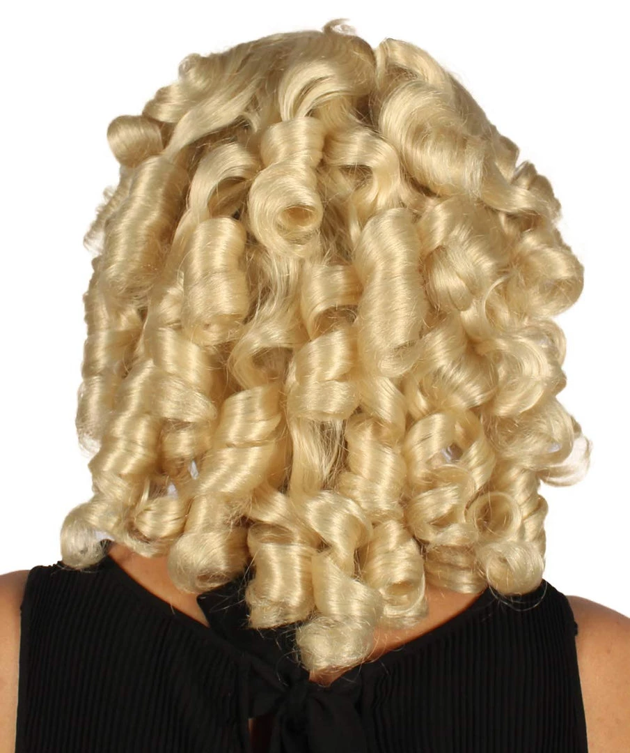 HPO Womens Colonial Lady Wig | Blonde Historical Wigs | Premium Breathable Capless Cap Women's 4 HPO Womens Colonial Lady Wig | Blonde Historical Wigs | Premium Breathable Capless Cap Women's