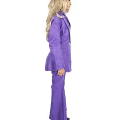 HPO Adult Women's Deluxe Party Suit Costume | Purple Cosplay Costume