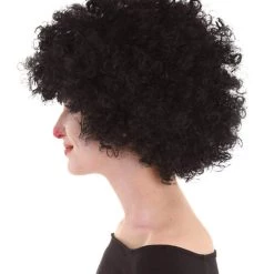 BC Clown Collection | Women's Black Color Curly Afro Clown Wig