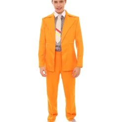 HPO 70's Rock Star | Powder Blue Suit With Dickie And Tie | Premium Halloween Costume | Multiple Color Options Men's 116 HPO 70's Rock Star | Powder Blue Suit With Dickie And Tie | Premium Halloween Costume | Multiple Color Options Men's