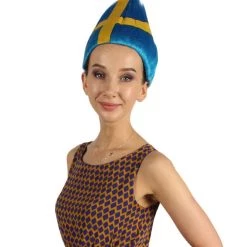 FLAGWIGS Sweden Flag Wig | Sport Troll Wig | Premium Breathable Capless Cap Women's