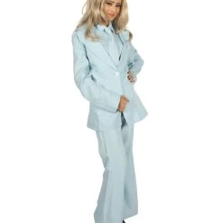 HPO Adult Women's Deluxe Singer Party Suit Costume | Lt.Blue Cosplay Costume