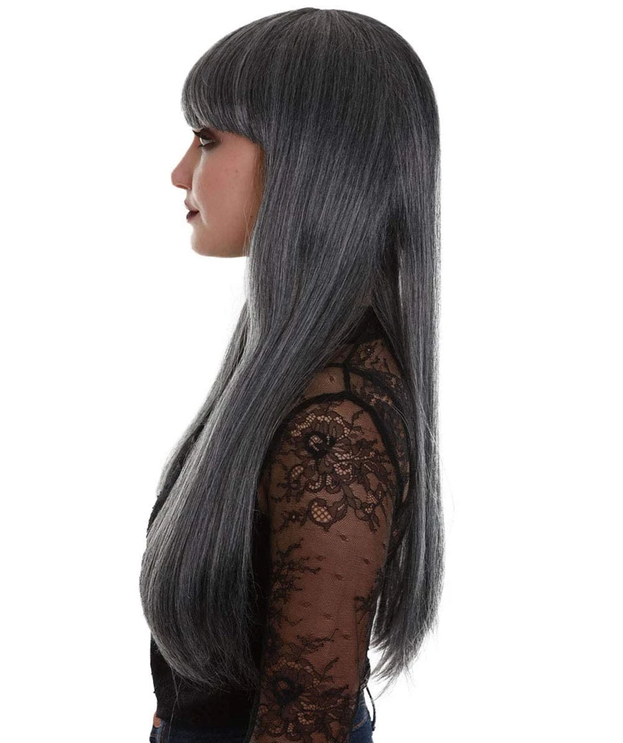 BC Midnight Lady | Women's Dark Grey Color Straight Long Length Trendy Midnight Lady Wig 3 BC Midnight Lady | Women's Dark Grey Color Straight Long Length Trendy Midnight Lady Wig