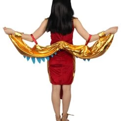 HPO Adult Women Egyptian Goddess Costume | Red & Golden Carnival Costume