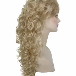 BC Adult Women's Blonde Color Curly Medium Length Trendy Wig 13 BC Adult Women's Blonde Color Curly Medium Length Trendy Wig