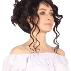 BC Swept Up Step SIster | Women's Brown Color Curly Shoulder Length Trendy Swept Up Step SIster Wig