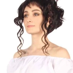 BC Swept Up Step SIster | Women's Brown Color Curly Shoulder Length Trendy Swept Up Step SIster Wig