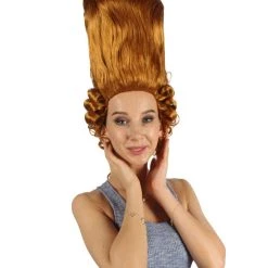 HPO Womens Colonial Historical Curly Wigs | Auburn Cosplay Wig | Premium Breathable Capless Cap Women's 12 HPO Womens Colonial Historical Curly Wigs | Auburn Cosplay Wig | Premium Breathable Capless Cap Women's