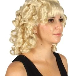 HPO Womens Colonial Lady Wig | Blonde Historical Wigs | Premium Breathable Capless Cap Women's 14 HPO Womens Colonial Lady Wig | Blonde Historical Wigs | Premium Breathable Capless Cap Women's