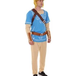 HPO Adult Men's Adventure Gaming Costume | Wild Blue Cosplay Costume