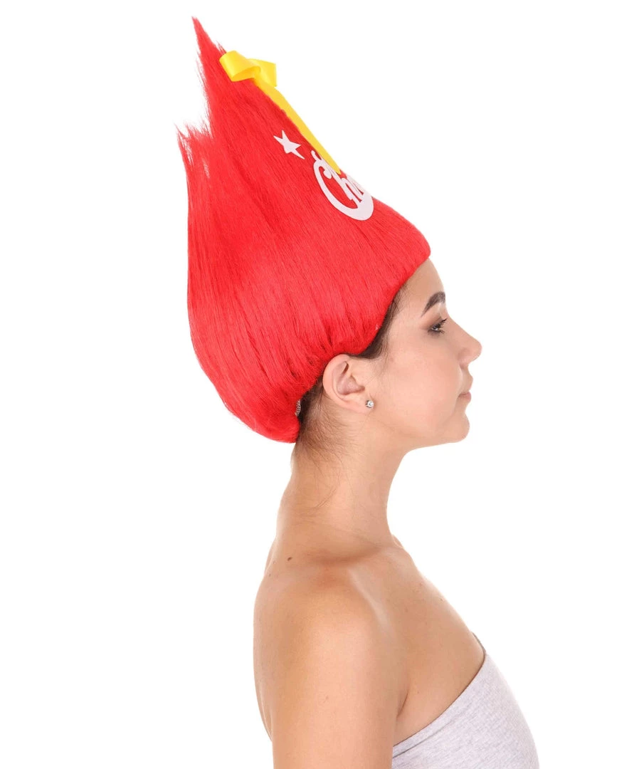 HPO Red Christmas Tree Unisex Wig | Merry Christmas Celebration Wig | Premium Breathable Capless Cap 5 HPO Red Christmas Tree Unisex Wig | Merry Christmas Celebration Wig | Premium Breathable Capless Cap