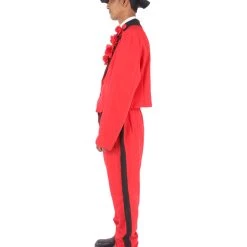 HPO Adult Men's Day Of The Dead Senor Horror Costume | Red Halloween Costume