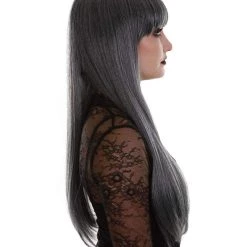 BC Midnight Lady | Women's Dark Grey Color Straight Long Length Trendy Midnight Lady Wig 12 BC Midnight Lady | Women's Dark Grey Color Straight Long Length Trendy Midnight Lady Wig