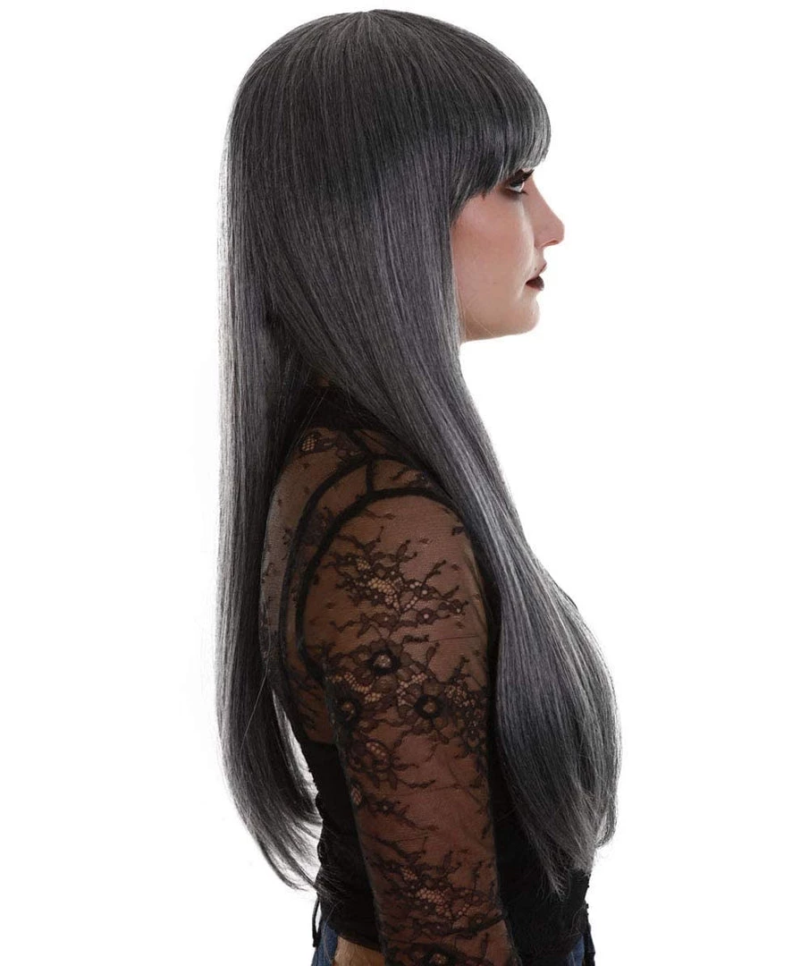 BC Midnight Lady | Women's Dark Grey Color Straight Long Length Trendy Midnight Lady Wig 5 BC Midnight Lady | Women's Dark Grey Color Straight Long Length Trendy Midnight Lady Wig