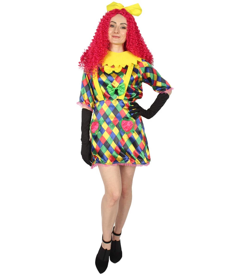 HPO Men's Adult Women FEVER Colorful CLOWN COSTUME | Multicolored Cosplay Costume 1 HPO Men's Adult Women FEVER Colorful CLOWN COSTUME | Multicolored Cosplay Costume