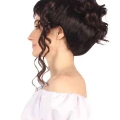 BC Swept Up Step SIster | Women's Brown Color Curly Shoulder Length Trendy Swept Up Step SIster Wig