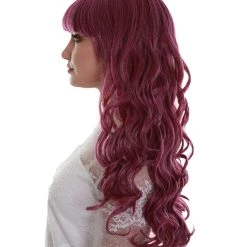 BC Adult Women's Red Color Curly Long Length Trendy Wig