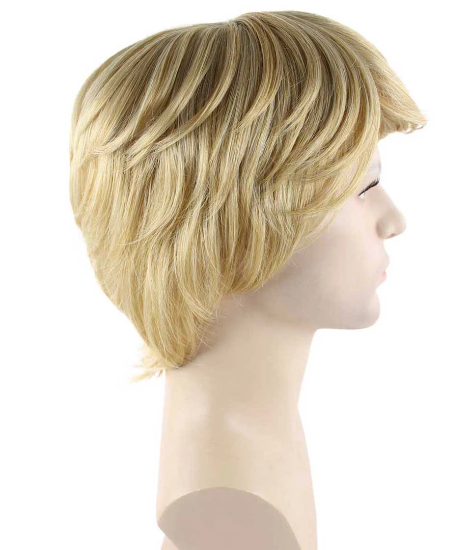 HPO Men's Snow Movie Mens Wig | Blonde Cosplay Halloween Wig | Premium Breathable Capless Cap 9 HPO Men's Snow Movie Mens Wig | Blonde Cosplay Halloween Wig | Premium Breathable Capless Cap