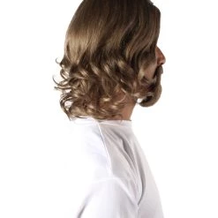 HPO Adult Men's Dark Brown The Dude Big Lebowski Wig & Beard Kit