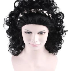 HPO Greek Goddess Womens Wig | Long Black Curly Wig | Premium Breathable Capless Cap