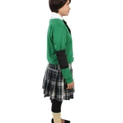 HPO Adult Women's Korean Zombie Bloodstain School Uniform & Green Sweater | Multiple Size Options 13 HPO Adult Women's Korean Zombie Bloodstain School Uniform & Green Sweater | Multiple Size Options